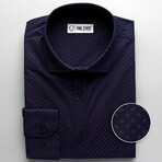 Xavier Slim Fit Shirt // Navy (Small)