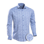 Dale Slim Fit Shirt // Blue (X-Large)