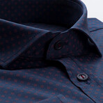 Xavier Slim Fit Shirt // Navy (Small)