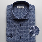 Jalen Slim Fit Shirt // Navy (Small)