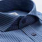 Oscar Slim Fit Shirt // Blue (Small)