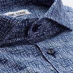 Jalen Slim Fit Shirt // Navy (Small)