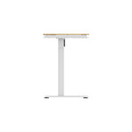 Koble Sit and Stand Desk // Oak + White