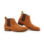 Pull-On Chelsea Gore Dress Boot // Honey Suede (Size 8)
