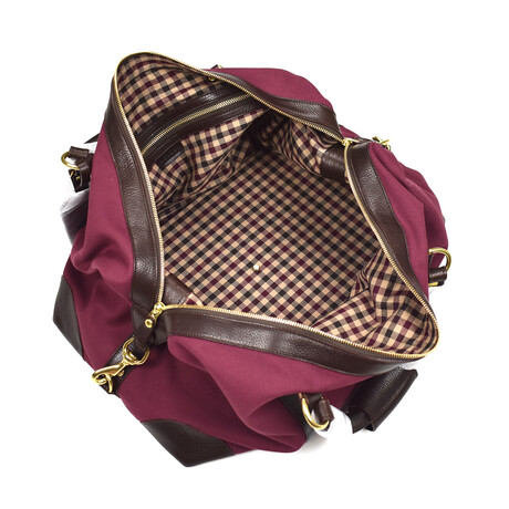 Ghurka // Cavalier I No. 96 Duffle Bag // Burgundy