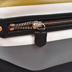 Ghurka // Web Stripe Larsen Bag // Black