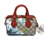 Gucci // Mini GG Supreme Blooms Print Bag // Red