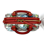 Gucci // Mini GG Supreme Blooms Print Bag // Red