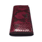 Tom Ford // Exotic Python Long Wallet // Red