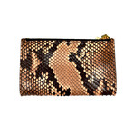 Tom Ford // Exotic Python Double Zip Wallet // Blush