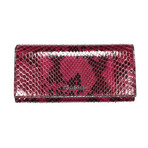 Tom Ford // Exotic Python Long Wallet // Red