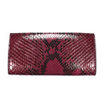 Tom Ford // Exotic Python Long Wallet // Red