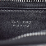 Tom Ford // Exotic Python Double Zip Wallet // Beige