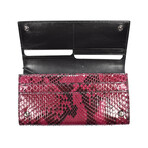 Tom Ford // Exotic Python Long Wallet // Red