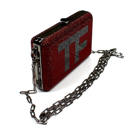 Tom Ford // Logo Clutch // Red