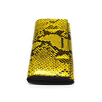 Tom Ford // Exotic Python Long Wallet // Yellow