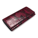 Tom Ford // Exotic Python Long Wallet // Red