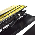 Tom Ford // Exotic Python Long Wallet // Yellow