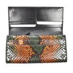 Tom Ford // Exotic Python Long Wallet // Green