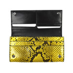 Tom Ford // Exotic Python Long Wallet // Yellow