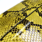 Tom Ford // Exotic Python Long Wallet // Yellow