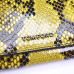 Tom Ford // Exotic Python Long Wallet // Yellow