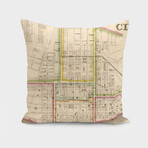 Vintage Map of Cincinnati Ohio (1841) (14"H x 14"W)