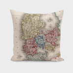 Vintage Map of Denmark (1832) (14"H x 14"W)