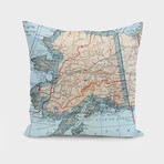 Vintage Map of Alaska (1921) (14"H x 14"W)