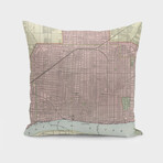 Vintage Map of Detroit Michigan (1901) (14"H x 14"W)