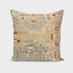 Vintage Map of Washington DC (1917) (14"H x 14"W)