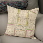 Vintage Map of Cincinnati Ohio (1841) (14"H x 14"W)