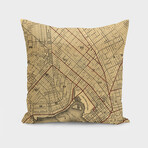 Vintage Map of Brooklyn New York (1874) (14"H x 14"W)