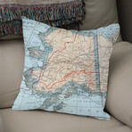Vintage Map of Alaska (1921) (14"H x 14"W)