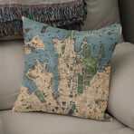 Vintage Map of Sydney Australia (1922) (14"H x 14"W)