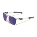 Men's OO9272-05-55 Catalyst Polarized Sunglasses // Clear + Iridium
