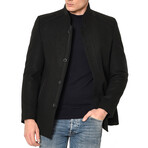 Athens Overcoat // Black (Small)