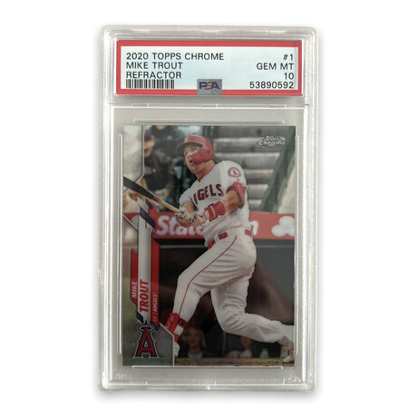 Mike Trout // 2020 Topps Chrome Refractor // PSA 10 Gem Mint
