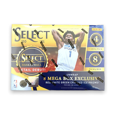 2021 Panini Select Basketball Mega Box // Chasing Rookies (Ball, Edwards, Haliburton Etc.) // Sealed Box Of Cards