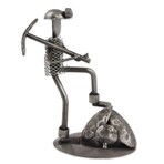 Rustic Miner Auto Part Sculpture
