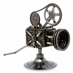 Rustic Film Projector Auto Parts Sculpture