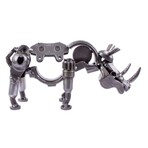 Rustic Baby Rhino Upcycled Auto Part Sculpture