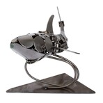 Rustic Shark Recycled Auto Parts Sculpture