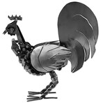 Mechanical Rooster Recycled Auto Part Sculpture