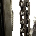 Rustic Forklift Auto Parts Sculpture