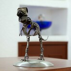 Tyrannosaurus Recycled Metal Statuette