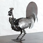 Mechanical Rooster Recycled Auto Part Sculpture