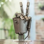 Rustic Robot Hand Auto Part Sculpture