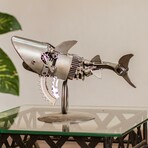 Mighty Shark Recycled Metal Sculpture