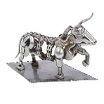 Rustic Bull Recycled Auto Parts Sculpture